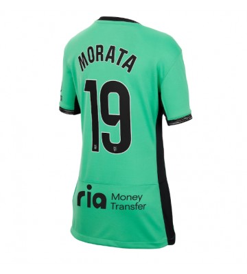 Atletico Madrid Alvaro Morata #19 Koszulka Trzecich Kobiety 2023-24 Krótki Rękaw